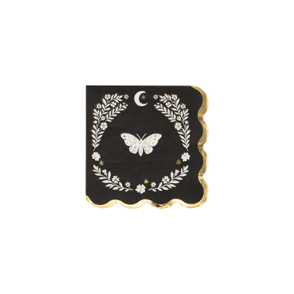 Moonlight Moth Cocktail Napkins - Pack of 18