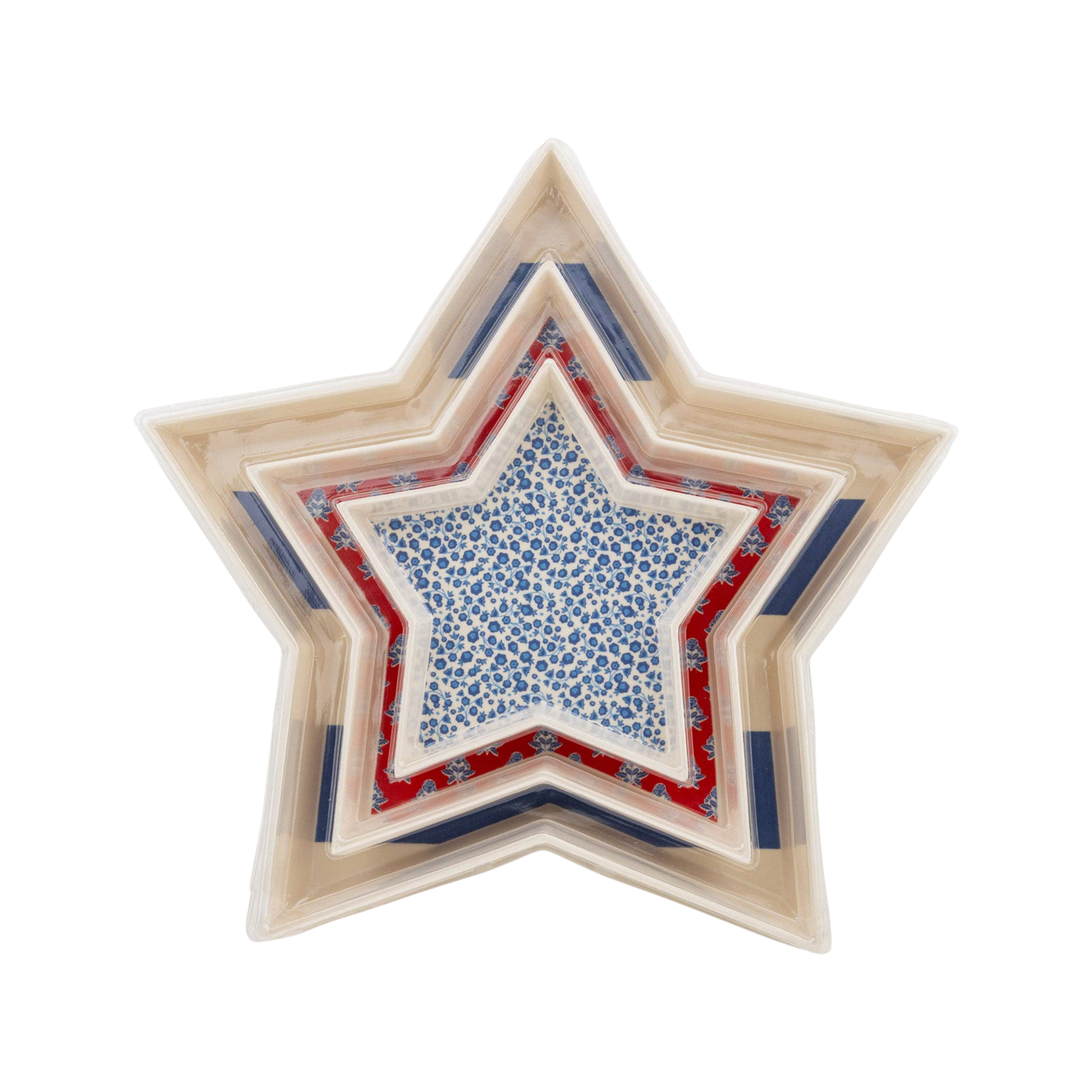 Stacking Stars Bamboo Tray Set