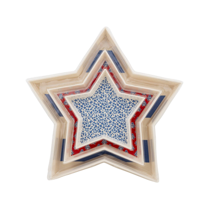 Stacking Stars Bamboo Tray Set