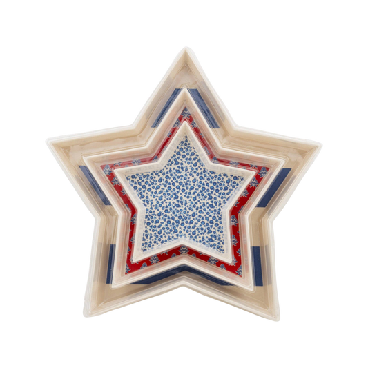 Stacking Stars Bamboo Tray Set