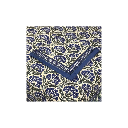 NH Tablecloth in Blue, White, and Grey