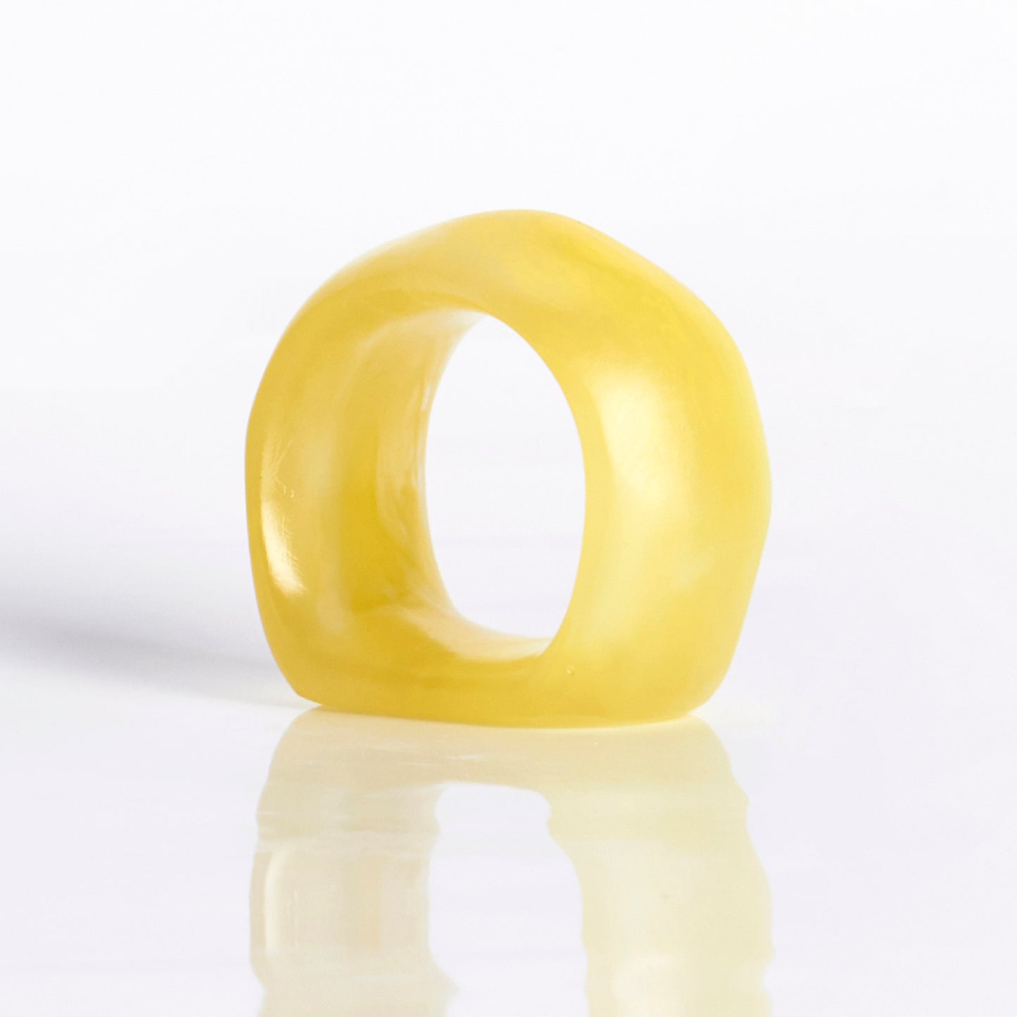 Napkin Ring (set of 2) Yellow Swirl Set of 2