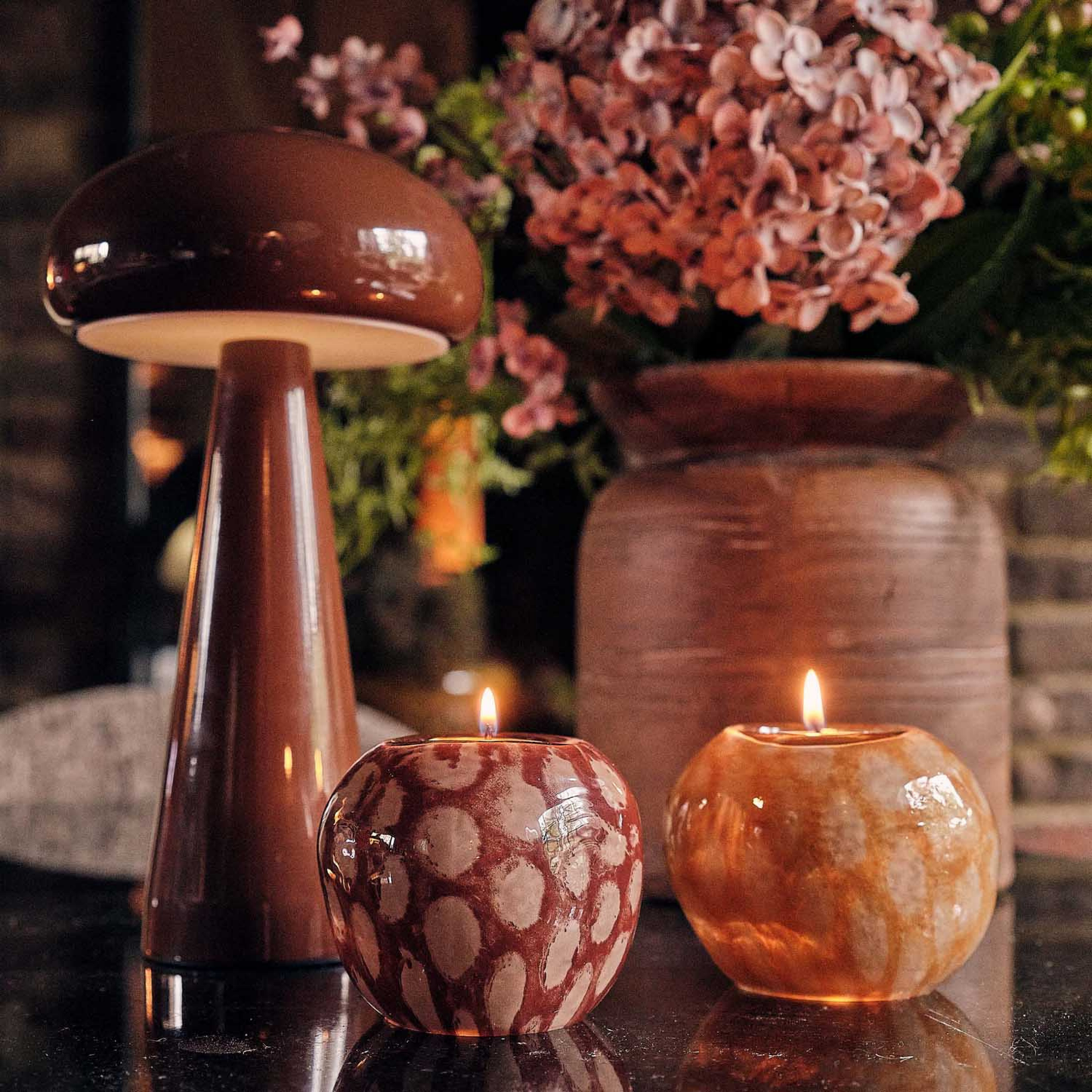 Nila Glass Candle Holder