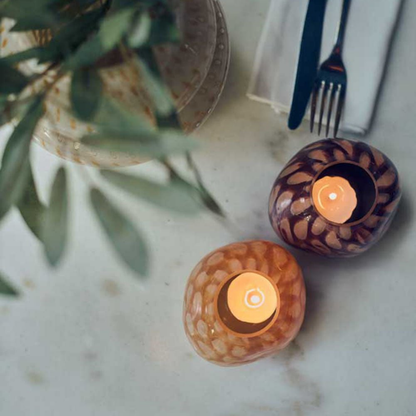 Nila Glass Candle Holder