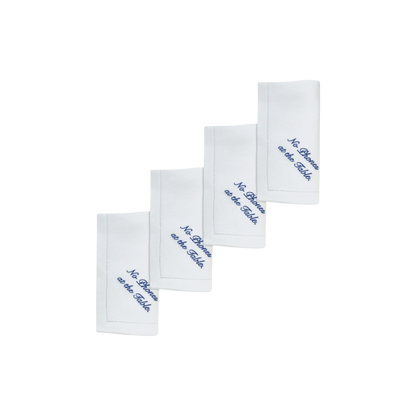 No Phone Dinner Napkins - Set of 4