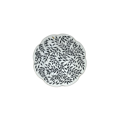 Nymphea Olivier Black Dessert Plate