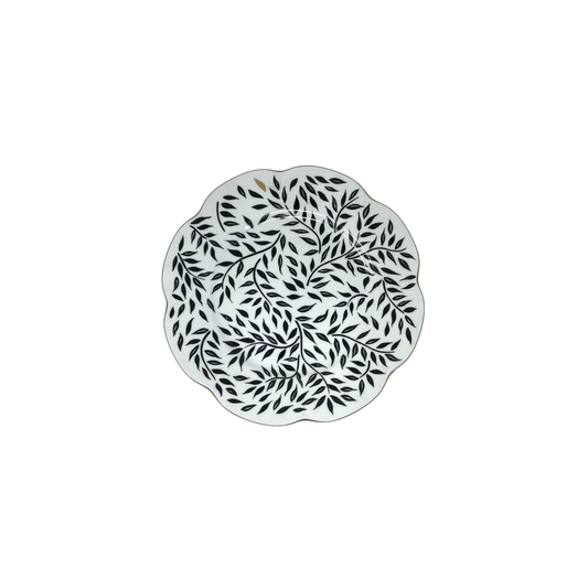 Nymphea Olivier Black Dessert Plate