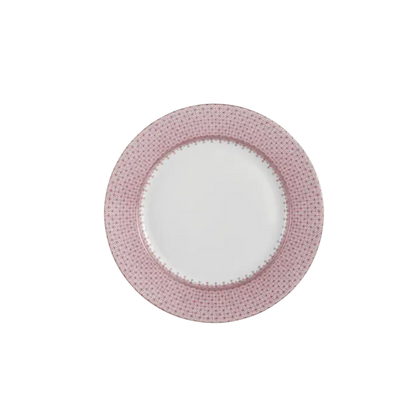 Pink Lace Dessert Plate