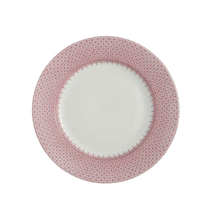 Pink Lace Dinner Plate