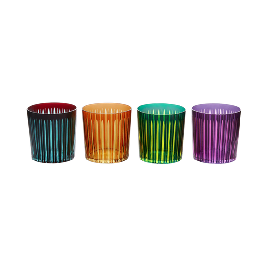 Prism Double Old Fashioned Glasses - Set of 4