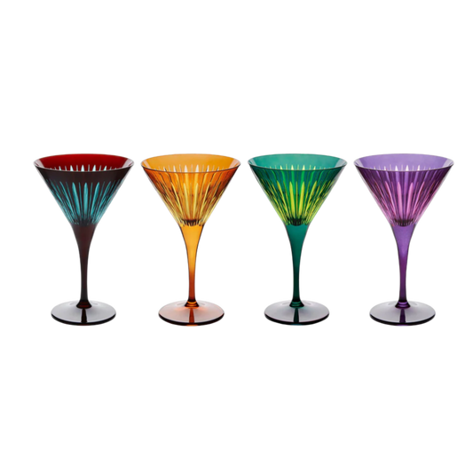 Prism Martini Glasses - Set of 4