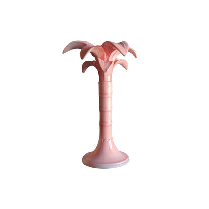 Palm Tree Candle Holder Medium Pink