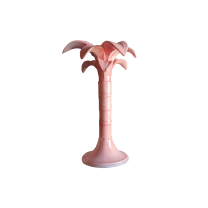 Palm Tree Candle Holder Medium Pink