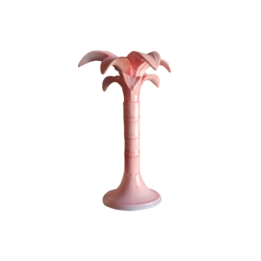 Palm Tree Candle Holder Medium Pink