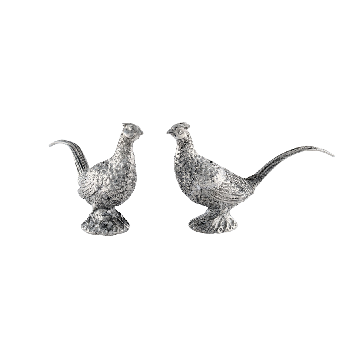 Pewter Pheasants Salt & Pepper Set