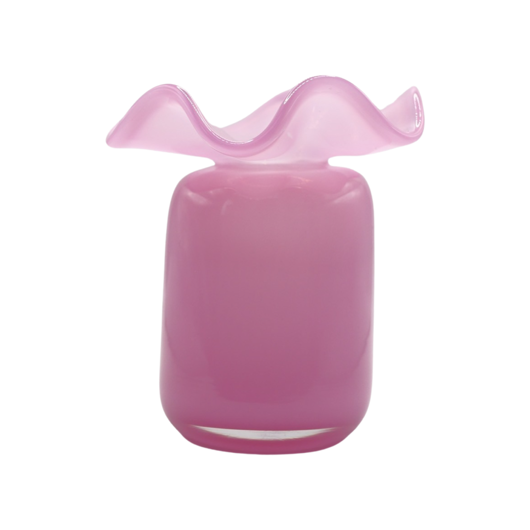 Ruffle Bud Vase- Pink