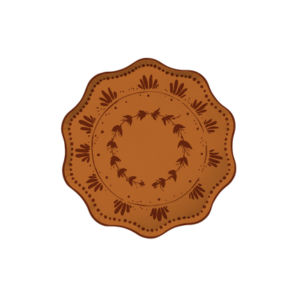 Plume Dessert Plate Set - Copper