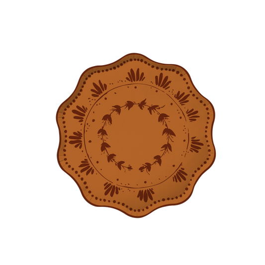 Plume Dessert Plate Set - Copper