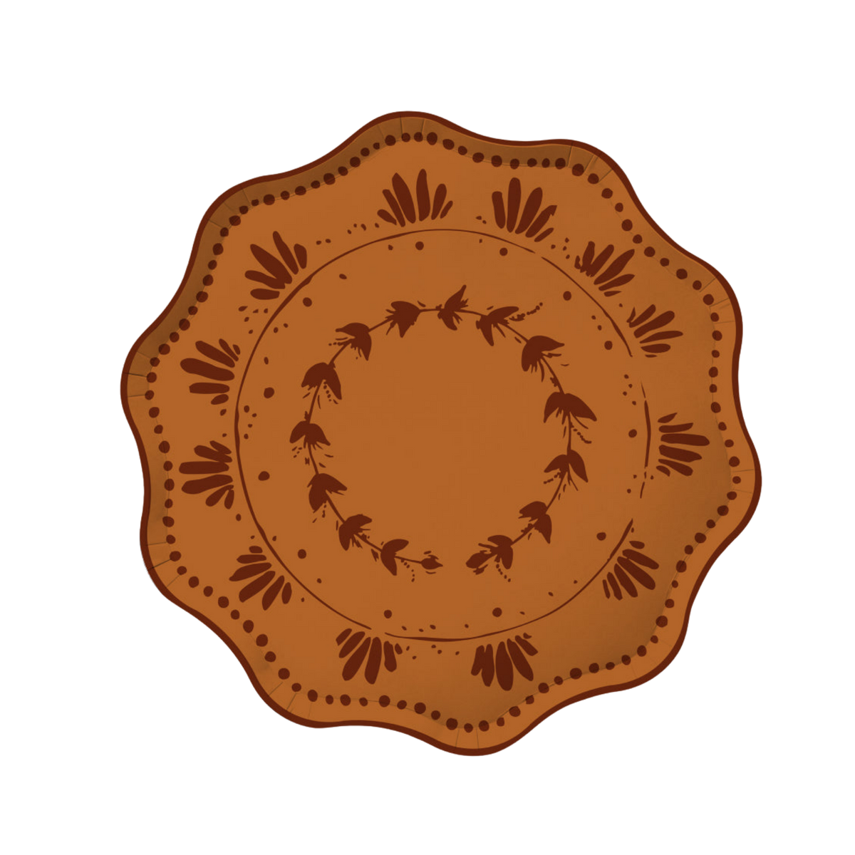 Plume Dinner Plate Set - Copper