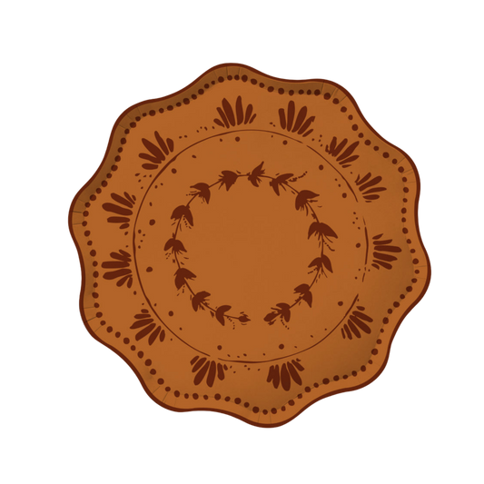 Plume Dinner Plate Set - Copper