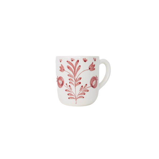 Pomegranate Duet Rose Mug Set of 2