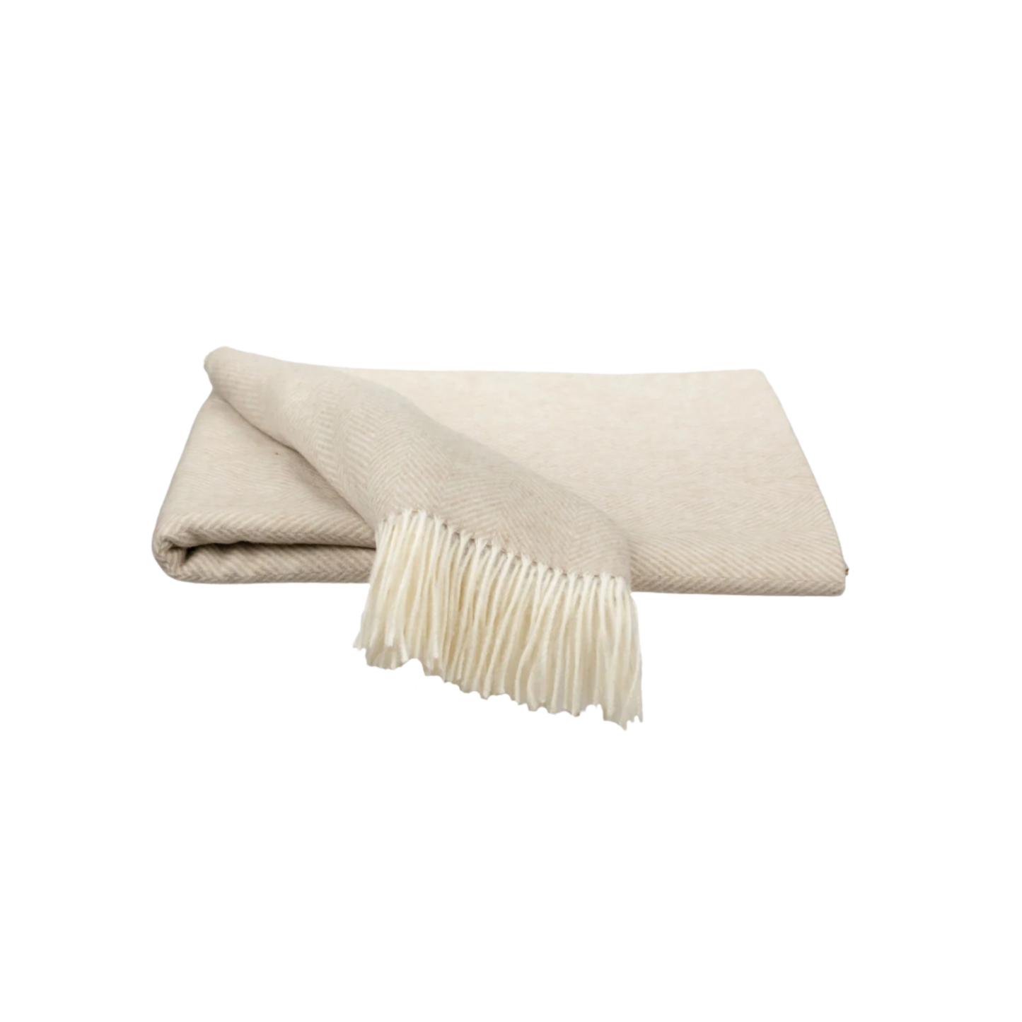 Southampton Home Merino Wool Herringbone Throw