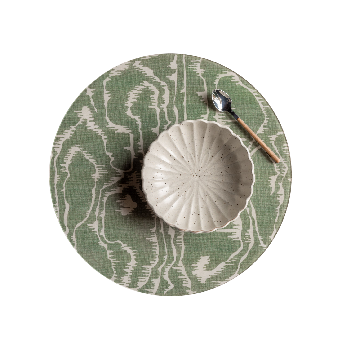 Tilda Moiré Moss Placemat - Set of 4