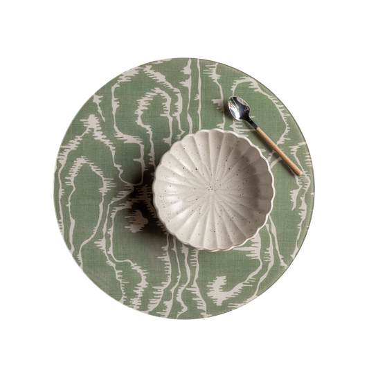 Tilda Moiré Moss Placemat - Set of 4