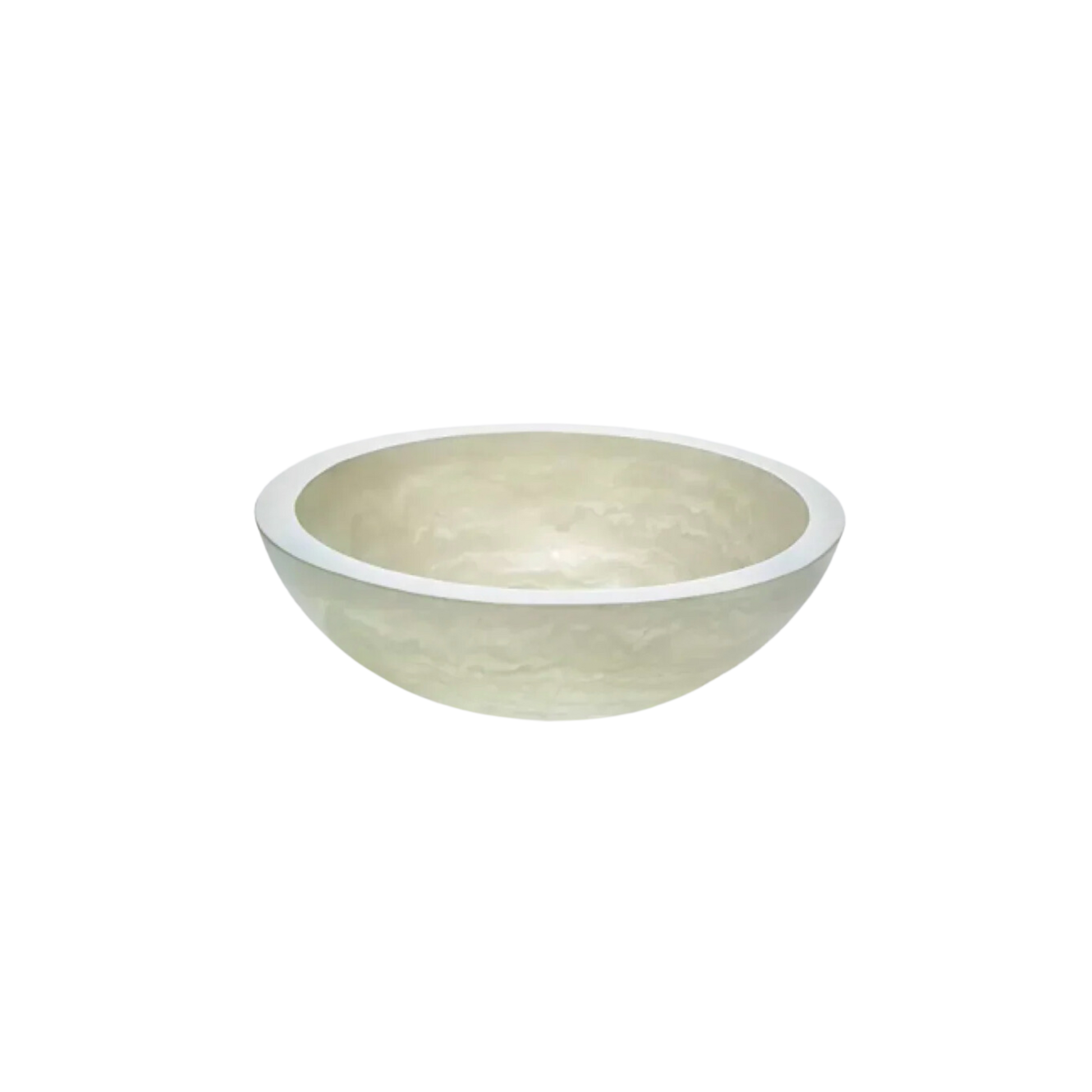 Remy Bowl in White, made from polymer resin, featuring a sleek 11-inch diameter and 4.5-inch height, ideal for adding sophistication to any dining experience.