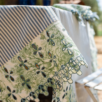 Amalfi Tablecloth in Stain-Resistant Cotton