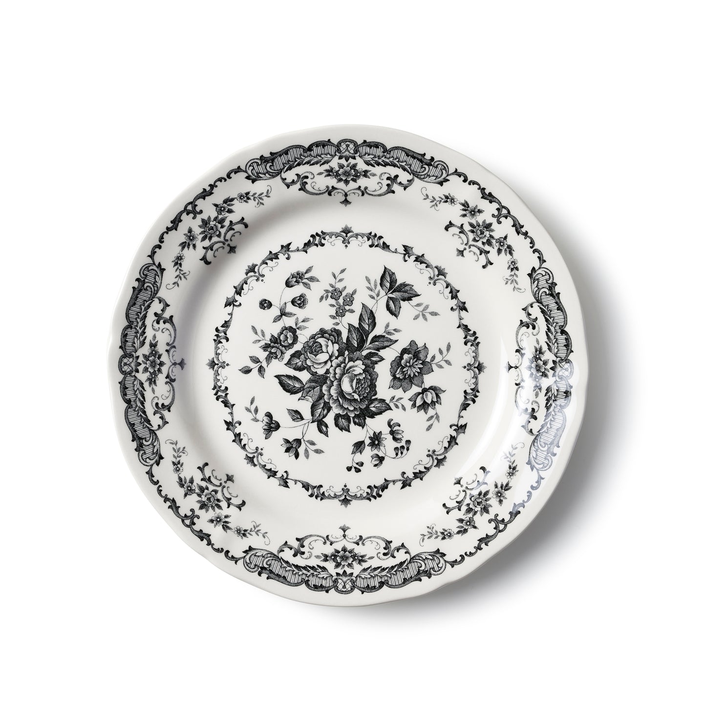 Dinner Plate 10.2" Rose Black