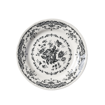 Dinner Plate 10.2" Rose Black