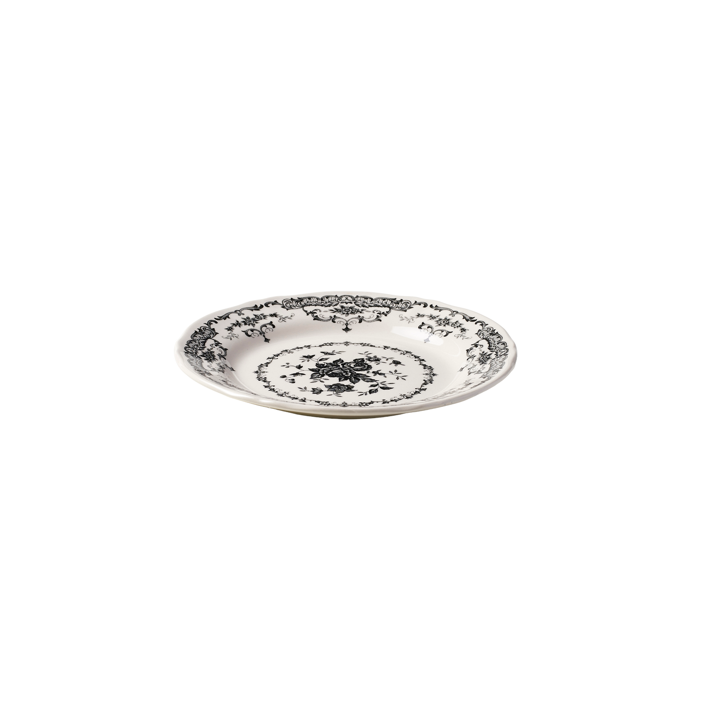 Salad Plate 8.1" Rose Black