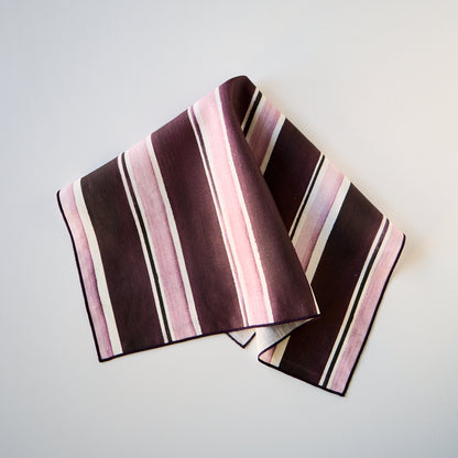 Cocktail Napkins Rose Stripe Set of 2