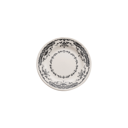 Rose Bread Plate in Black