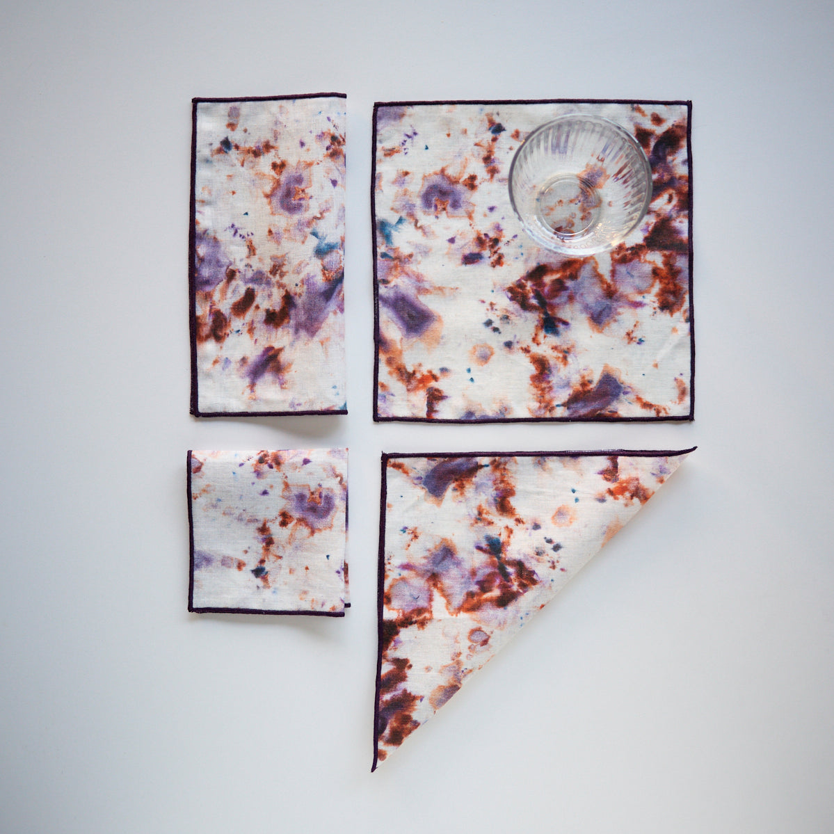 Cocktail Napkins- Rose Marble Set of 2