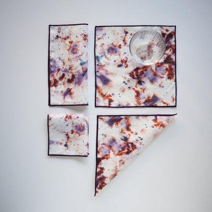 Cocktail Napkins- Rose Marble Set of 2