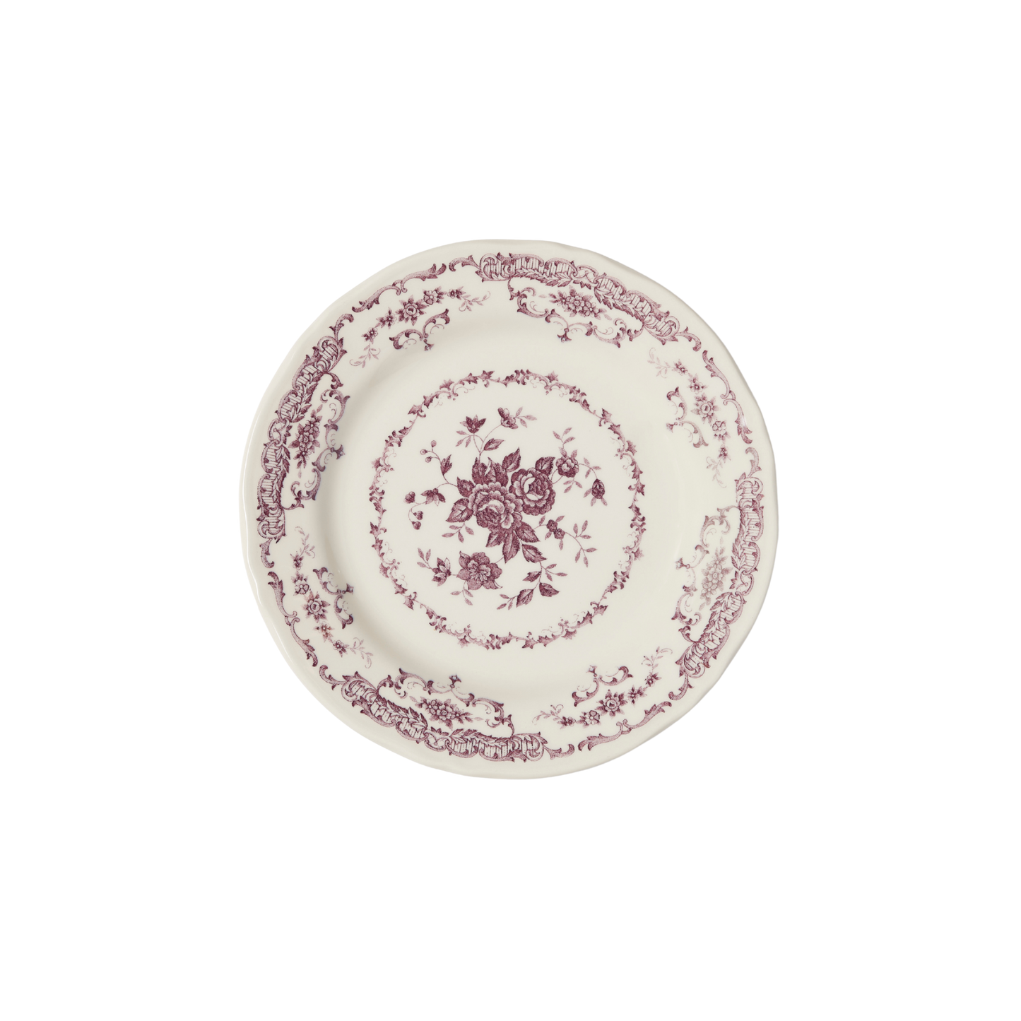 Rose Salad Plate in Violet