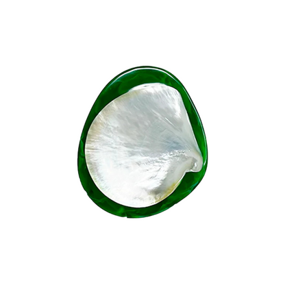 Round Caviar Dish in Emerald