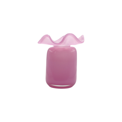 Ruffle Bud Vase- Pink