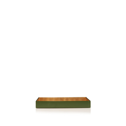 Gold Leaf Paris Map Rectangular Lacquered Tray