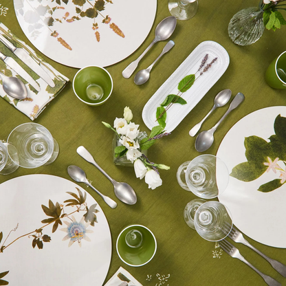 Mint Herbarium Round Cork-Backed Placemat