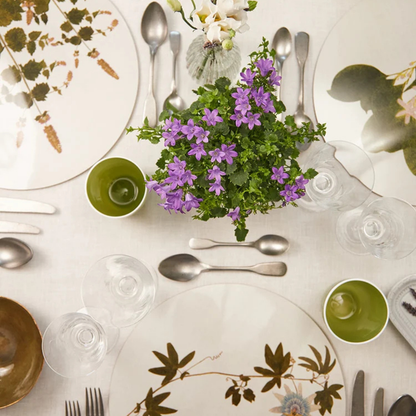 Passiflora Herbarium Round Cork-Backed Placemat