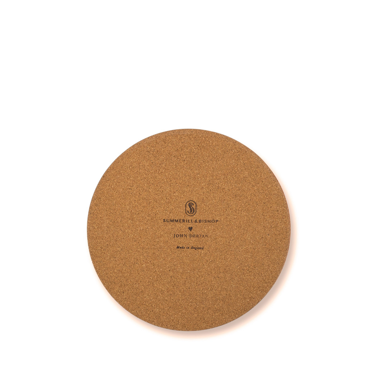 x John Derian 'Happy' Round Cork-Backed Placemat