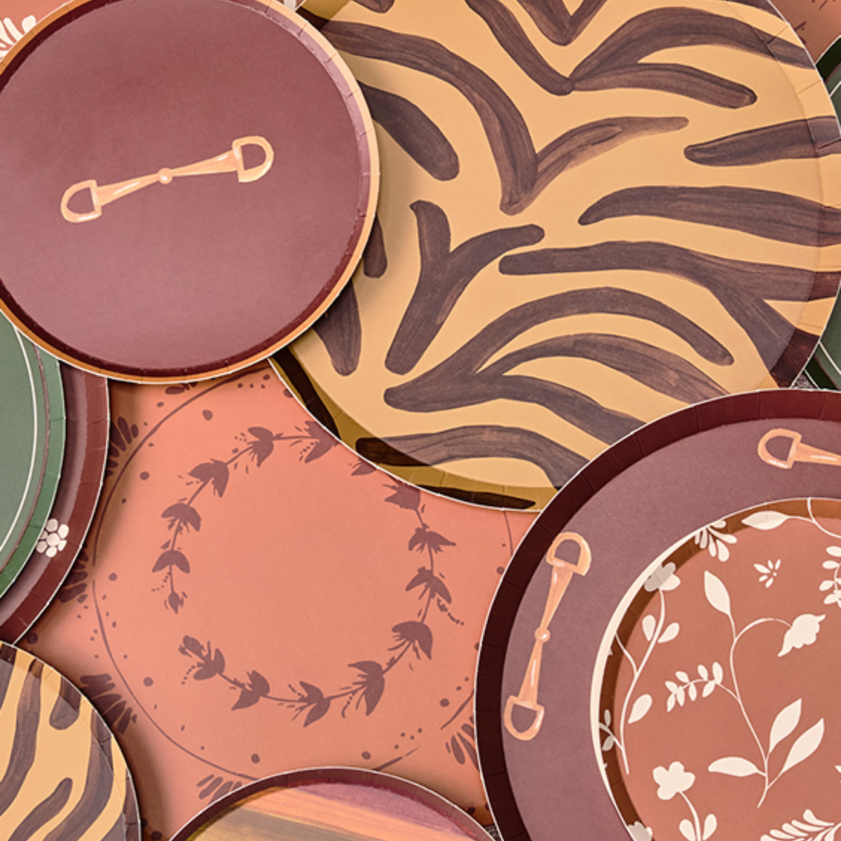 Sable Paper Dinner Plate Set - Espresso