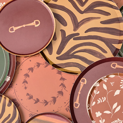 Sable Paper Dinner Plate Set - Espresso