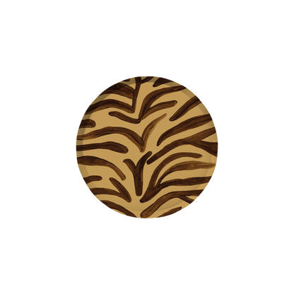 Sable Paper Hors d'Oeuvres Plate Set - Espresso