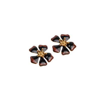 Aurora Midi Earrings - Black