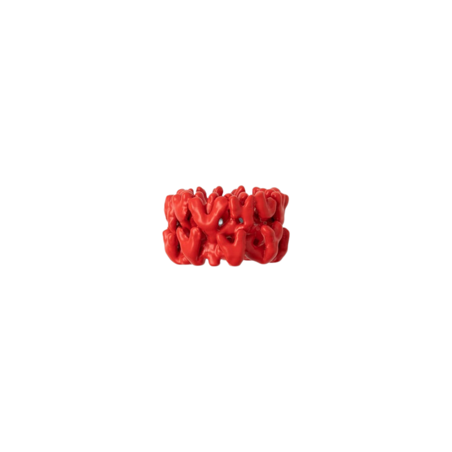 Sasha Napkin Ring in Red Set of 4