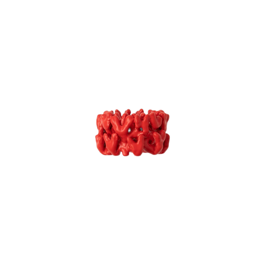 Sasha Napkin Ring in Red Set of 4